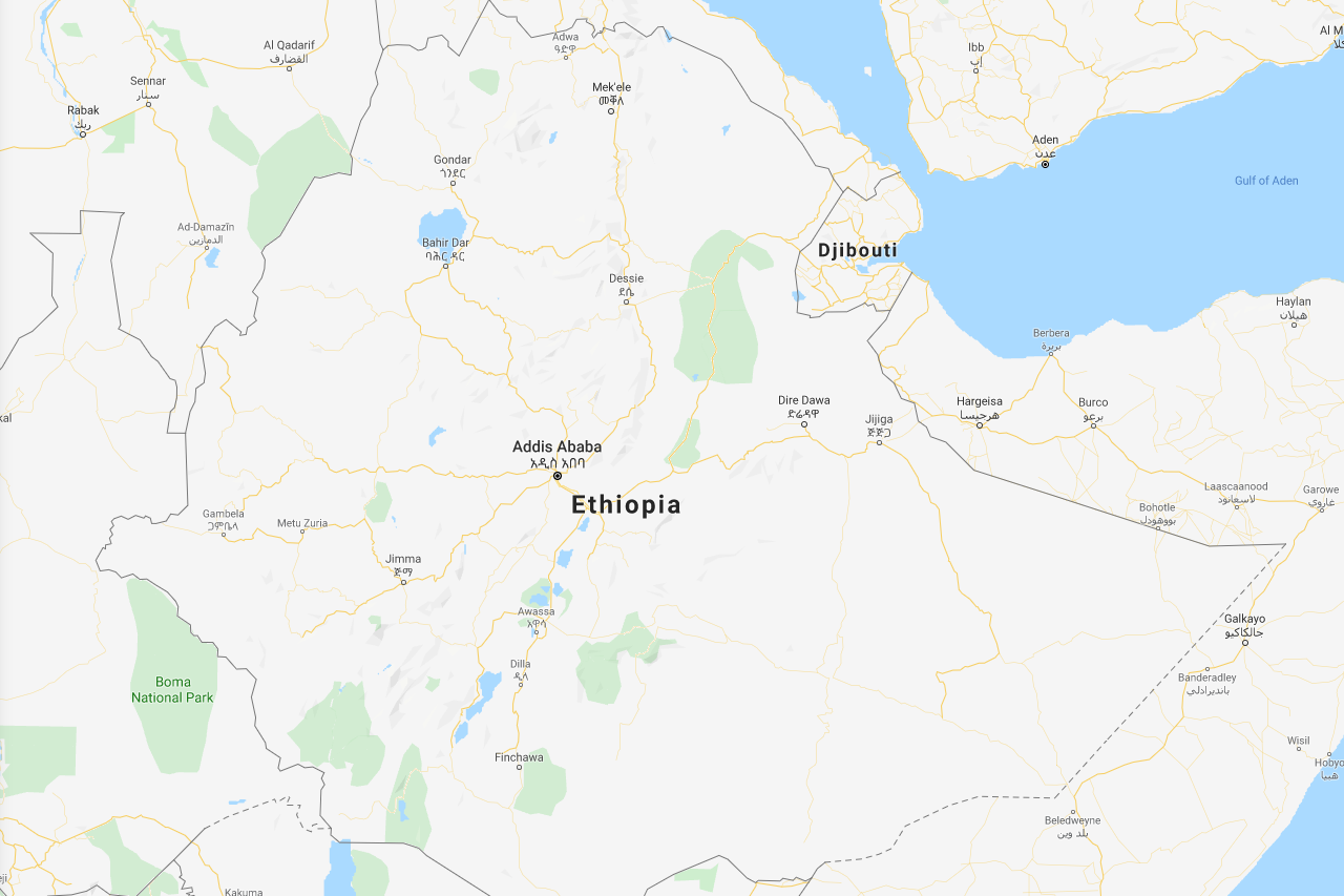 Map of Ethiopia – D3.js Experiment